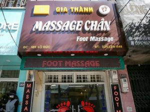 Biển quảng cáo massage chân